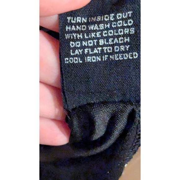 Blu Pepper Floral Print Long Sleeve Mini Dress Black Orange White‎ Boho Chic L - Picture 6 of 7